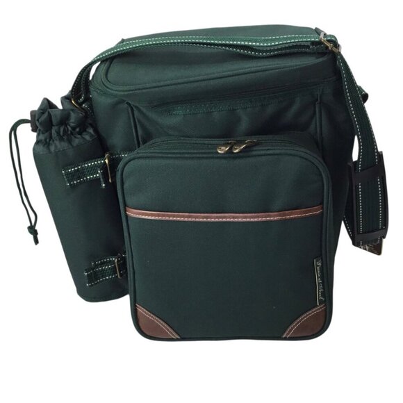 Picnic at Ascot NWT Wine Cheese Cooler Insulated Green Bag Tote Charcuterie - Picture 2 of 9